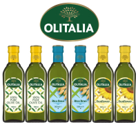 【Olitalia 奧利塔】純橄欖油+玄米油+葵花油禮盒組(500mlx6瓶)