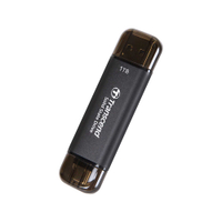 創見 ESD310 1TB SSD 行動固態硬碟 USB 3.1 Type-C 高速 SSD 公司貨 黑色/銀色