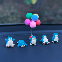 Snorlax 5pcs Figure Toy Pokemon Snorlax Doll Car Center Console Dashboard Display Screen Decoration 