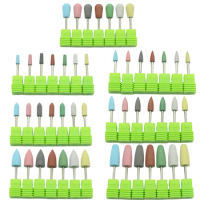 Milling Cutter for Manicure Rubber Silicone Stones Nail Drill Bit Machine Manicure Accessories Nail Buffer Polisher Grinder Tool
