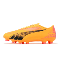 Puma 足球鞋 Ultra Play FG/AG 男鞋 橘黃 粉 包覆 抓地 短草皮 運動鞋 10776303