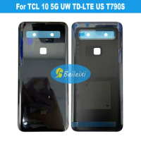 For TCL 10 5G UW TD-LTE US T790S Battery Back Cover House Case Protective Rear Door Glass Cover Durable Back Cover