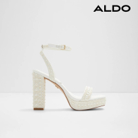 【ALDO】LULU-氣質珍珠涼跟鞋-女鞋(白色)