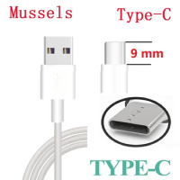 9MM USB C Cable Fast Charging Type C USB Cable For Huawei Mate 40 30 Samsung Xiaomi Game USB C 90 Degree Phone Charger Cord