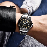 PAGANI DESIGN New Men's Mechanical Luxury Automatic Japan NH35 Clock Wristwatches Watch For Men Luminous Diving Steel Watch