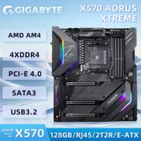 Used For GIGABUTE X570 AORUS XTREME Motherboard Supports AMD Ryzen 5000 series processors 4 DDR4 supports up to 128 G Used X570