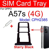 SIM Card Tray For OPPO A57s 4G Dual SIM Card Socket SIM Card Slot Reader Holder Replacement
