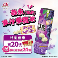 日本森永果汁果實冰(葡萄) 20罐/箱加碼贈瑪莉餅乾焦糖冰淇淋24入