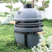 【LOGIS】控溫陶瓷烤肉爐(煙燻烤肉 BBQ陶瓷燒烤爐 居家☆外木炭烤肉架)