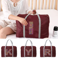 2022 Folding Travel Bag Portable Travel Bag Handbags Men Women Text Letter Print Fashion Duffle Bag Travel Luggage Storage Bags