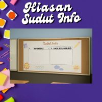 HIASAN KELAS | SUDUT INFO | HIASAN SEKOLAH | BANNER SUDUT INFO