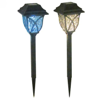 【月陽】超值2入歐風太陽能自動光控LED庭園燈草坪燈插地燈(EU43102)