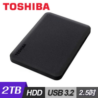 【滿額現折$330 最高回饋3000點】【Toshiba 東芝】Canvio Advance V10 2.5吋 USB3.2 外接式硬碟 2TB-黑【三井3C】