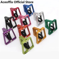 Aceoffix 6 colors Ultra Lightweight Front Basket Carrier Block For Folding Bike S bag Aluminum Alloy CNC 65g for brompton