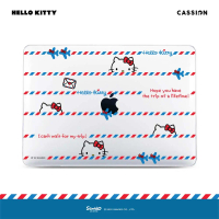 Cassion Case for Macbook Pro / Air 13 14 15 Inch M1 M2 M3 M4 Hardcase Bening Doff Airmail Stripes Ma