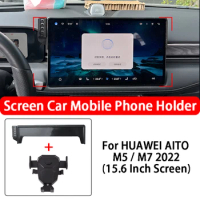Car Mobile Phone Holder Central control screen Bracket For HUAWEI AITO M5 M7 15.6 Inch Screen 2022 Car Styling Accessories