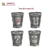 Souvenir Gelas Sloki Virginia oleh-oleh dari Negara Amerika Serikat