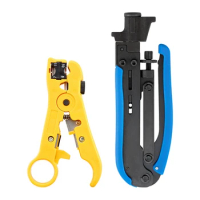 Stripping/Crimping Pliers Set Stripping Pliers Crimping Pliers Set Coaxial Cable Extrusion Pliers Combined Tool Multifunctional