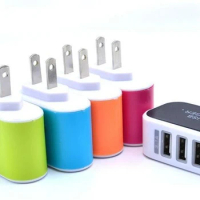 Hot Sell 3.1A Triple USB Port Wall Home Travel AC Charger Adapter For S6 EU Plug Oct19 Drop Shipping 300pcs/lot
