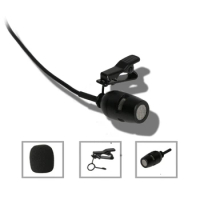 Lavalier Lapel Microphone Microphone Approx.1.2m Φ9.7 Mm Black For For Shure For Wireless System Lavalier Lapel New