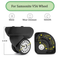 Suitable For Samsonite V56 Luggage Wheel Trolley Case Wheel Pulley Sliding Casters Universal Wheel Repair Wear-resistant Slient