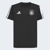adidas Unisex Football T-Shirts Dfb Kids Tee Baju Sepakbola Anak [KB4402] 128 Black