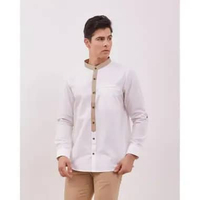 KENT&CREW Koko Lengan Panjang Putih Pria - C-DCEA02-A5 L