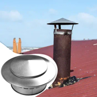 110/160mm Stainless Steel Chimney Cap For Exterior Roof Duct Exhaust Vent Chimney Exhaust Hood Vent Chimney Cap
