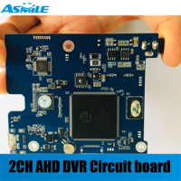 OEM ODM 2ch 1080P HD recorder dvr circuit board with support 512GB sd Card with remote control