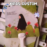Kipas Tangan Custom Hand Fan Cetak Souvenir Pernikahan Ulang Tahun Ultah Aqiqah Pernikahan Gathering