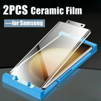 2PCS Screen protector for Samsung Galaxy S23 ultra, S22 ultra , S21 ultra , note 20 Ultra curved ceramic film not glass