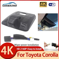 For Toyota Corolla Hybrid LE 2023 Front and Rear 4K Dash Cam for Car Camera Recorder Dashcam WIFI Car Dvr Recording Devices