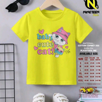 Kaos Nineteen kids Anak Perempuan 1-10tahun Bahan Premium