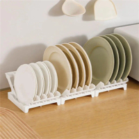 【L Cry】    Plate Drying Rack Drainer Stand Plate Storage Drainboard Kitchen Pot Lid Plate Dish Dryin