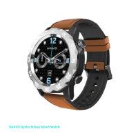 KAVVO Oyster Urban Luminous 20+ Sports Modes Bluetooth Phone Call Smart Watch With Mechanical Rotating Bezel 1.32inch Gray