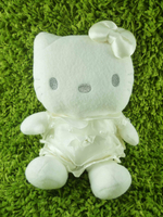 【震撼精品百貨】Hello Kitty 凱蒂貓~KITTY絨毛娃娃-白紗裝扮-珠珠-L