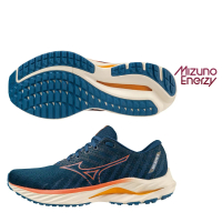 MIZUNO 美津濃 慢跑鞋 男鞋 運動鞋 緩震 支撐型 WAVE INSPIRE 19 藍 J1GC234455