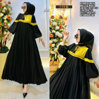 New midi dress gamis dindaku sayang wollfis by SHR