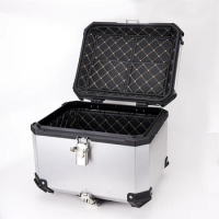 Motorbike Tail Box Luggage Box 45L Top Aluminium Magnesium Alloy High Capacity Hot Selling