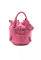 Balenciaga 二手 Balenciaga 羊皮 Motocross Giant Brogues Pompon 水桶包