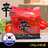 【農心】辛拉麵境內版600g(120g*5入)x4袋/組