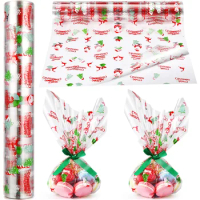 Clear Cellophane Paper Transparent Bags Wrapper Christmas Wrapping Flower Gift Basket