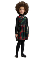 ชุดเดรสเด็กผู้หญิง-Patchwork Plaid Flannel Dress รุ่น CWPODRSR3D20908-สีหลากสี