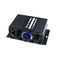 HiFi Mini Stereo Car Amplifier Treble Bass Booster - AK-170 - Amplifier