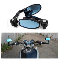 Motorcycle 7/8"22MM Mirror CNC Aluminum Handlebar Rearview Side Mirrors for Honda Cb 400Sf 400Ss 500F 650R 750 900 350 125 250