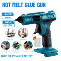 Cordless Hot Glue Gun fit For Makita 18V BL Series Battery Usage 11mm Glue Sticks for Arts &amp; DIY Electric Heat Repair Tool