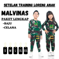 Cod! Baju Kaos Setelan Training Anak Tni Ad Au Al Tentara Anak Abri Anak Loreng Anak Kaos Loreng Ana