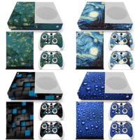 For XBOX One S Slim console and 2 controllers covers sticker use game skin sticker