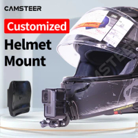 For Shoei X14 Z7 Hjc Agv Pista Arai Motorcycle Customized Helmet Chin Mount for GoPro Insta360OneX3 X2 Sports Camera Accessories