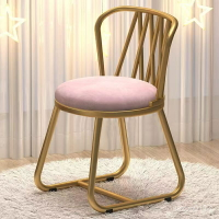 化妝凳 臥室簡約化妝椅子 靠背美甲梳妝臺凳子 北歐網紅ins 椅子 化妝椅 梳妝凳 梳妝椅 椅凳